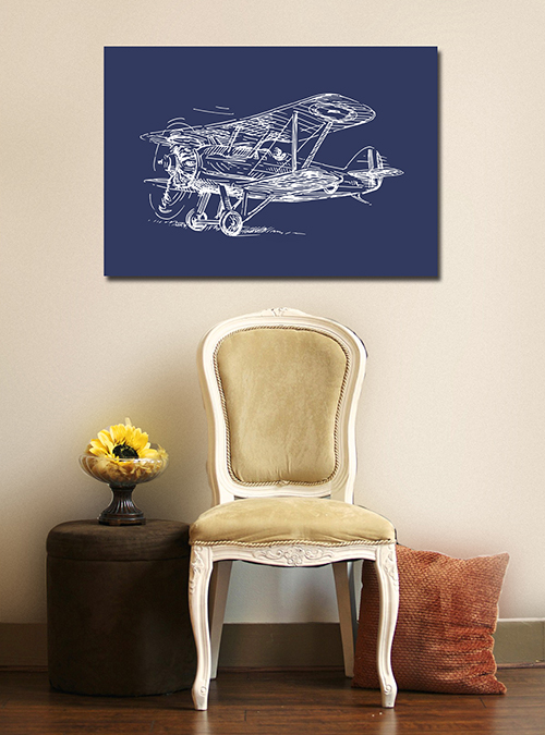 quadro in tela con telaio in legno
