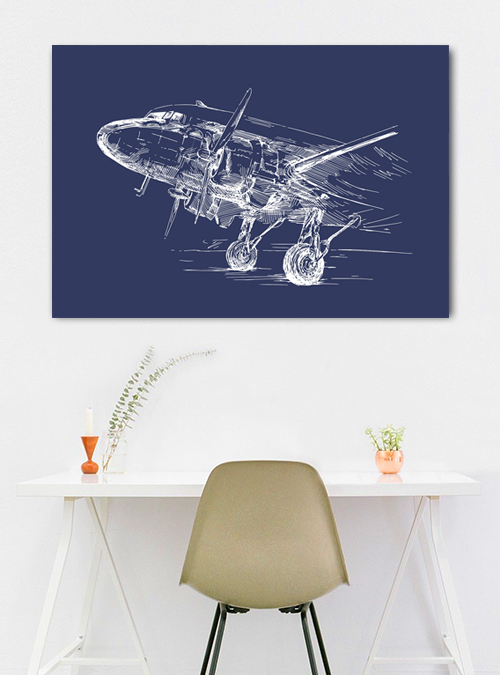 quadro in tela con telaio in legno