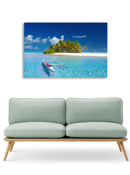 quadro in tela con telaio in legno